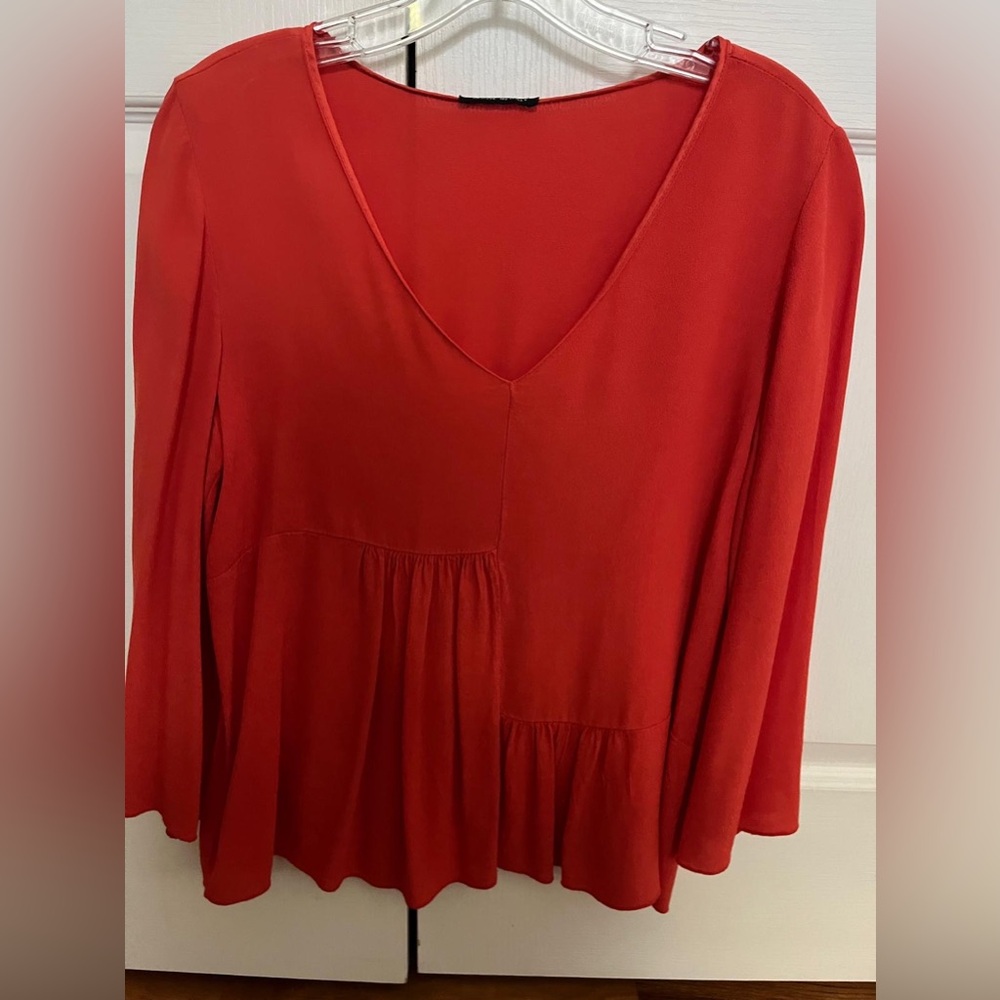 Red woman's top